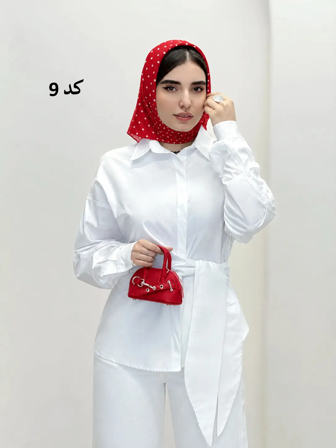 7038-مینی اسکارف خالخالی